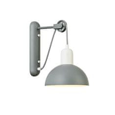 ACA ACA Lighting nástenné svietidlo 1XE14 sivá/biely kov 27X18X32CM CEZANNE EG5791W26G