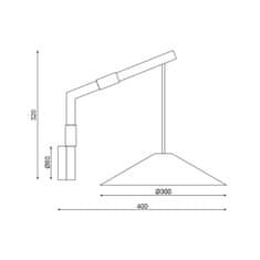 ACA ACA Lighting nástenné svietidlo 1X GX53 orech drevo 30X40X32CM NAIROBI MQ13W130WW