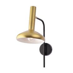 ACA ACA Lighting nástenné svietidlo 1XE27 mosadz plus čierna 32X20X41CM SHERLOCK AR4181W41BB