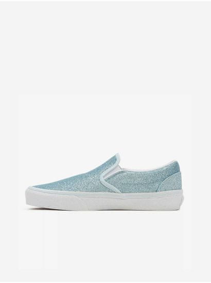 Vans Svetlomodré dámske trblietavé slip on tenisky VANS Classic Slip On