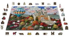 Wooden city Drevené puzzle Zámok Neuschwanstein 2v1, 1010 dielikov EKO