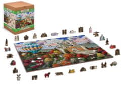 Wooden city Drevené puzzle Zámok Neuschwanstein 2v1, 1010 dielikov EKO