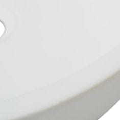 Petromila vidaXL Okrúhle keramické umývadlo, biele, 42x12 cm