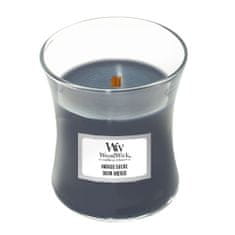 Woodwick Sviečka oválna váza , Modrý semiš, 85 g