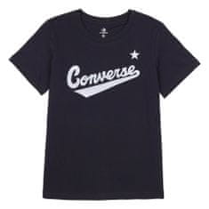 Converse Tričko čierna XL Scripted Wordmark Tee