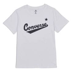 Converse Tričko biela XL Scripted Wordmark Tee