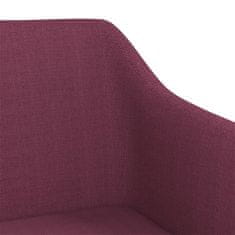 Vidaxl Otočné jedálenské stoličky 2 ks fialové látkové