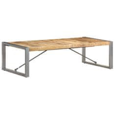 Petromila vidaXL Konferenčný stolík 140x70x40 cm, surové mangové drevo