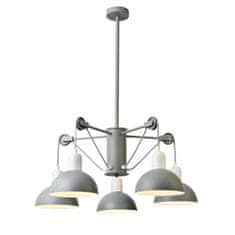 ACA ACA Lighting závesné svietidlo 5XE14 sivá/biely kov D68XH85CM CEZANNE EG5795P58G