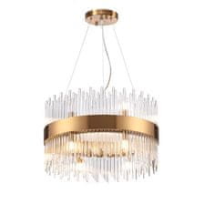 ACA ACA Lighting závesné svietidlo 12XG9 krištáľ plus mosadz kov D50XH110CM DYNASTY EG18412P50AB