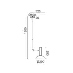 ACA ACA Lighting závesné svietidlo 1XE27 mosadz plus čierna 33X20XH120CM SHERLOCK AR4181P120BB