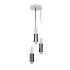 ACA ACA Lighting závesné svietidlo 3XE27 biely kov D27XH120CM LAB HM173P27WH