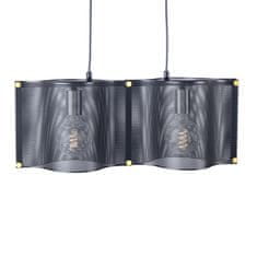 ACA ACA Lighting závesné svietidlo 2XE27 čierny kov 57X20XH120CM MORDOR HM842P57BK