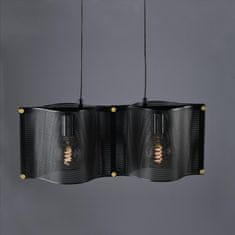 ACA ACA Lighting závesné svietidlo 2XE27 čierny kov 57X20XH120CM MORDOR HM842P57BK