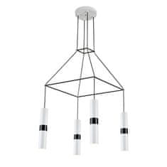 ACA ACA Lighting závesné svietidlo 4XGU10 biely kov 56X56XH150CM DA VINCI HM854P56WH