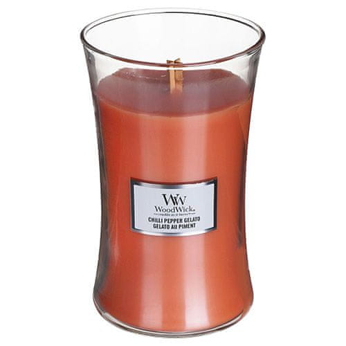 Woodwick Sviečka oválna váza , Zmrzlina s čili a korením, 609.5 g