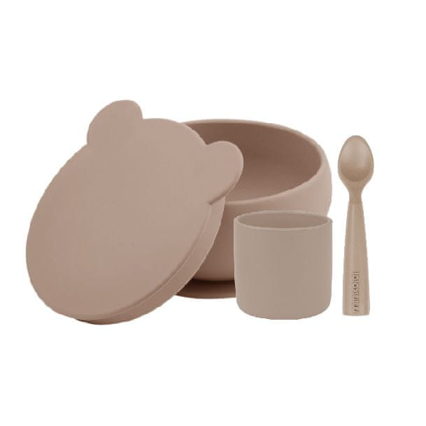 Minikoioi Set na stolovanie - Bubble Beige