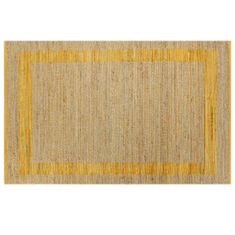 Petromila vidaXL Ručne vyrobený jutový koberec žltý 160x230 cm