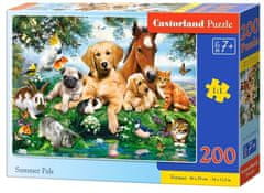 Castorland Puzzle Letní priatelia 200 dielikov