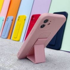 MG Kickstand silikónový kryt na iPhone 13 mini, čierny