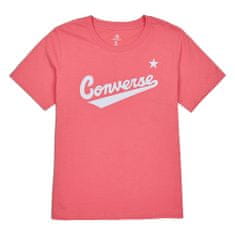 Converse Tričko ružová S Scripted Wordmark Tee