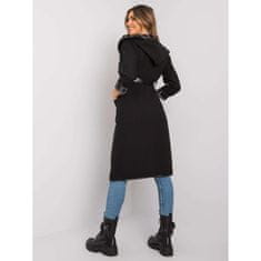ITALY MODA Dámsky kabát s kapucňou LATESCHA čierny DHJ-PL-A5721.40X_377755 Univerzálne