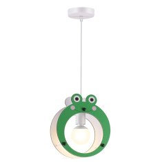 ACA ACA Lighting detské závesné svietidlo 1XE27 FROGGY MDF 24X10XH100CM FARMA ZM441P25