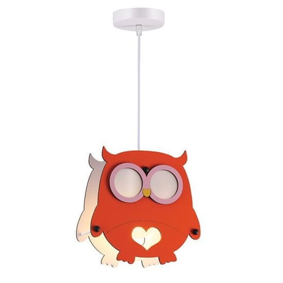 ACA ACA Lighting detské závesné svietidlo 1XE27 OWL MDF 25X10XH100CM FARMA ZM411P25