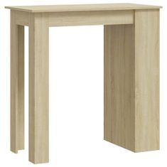 Petromila vidaXL Barový stôl+regál, dub sonoma 102x50x103,5cm, kompozitné drevo