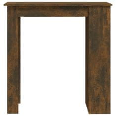 Petromila vidaXL Barový stôl+regál, tmavý dub 102x50x103,5 cm, kompozitné drevo