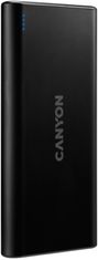 Canyon powerbanka 10000mAh, 2xUSB-A, 5V/2.1A, čierna