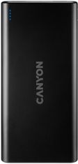 Canyon powerbanka 10000mAh, 2xUSB-A, 5V/2.1A, čierna