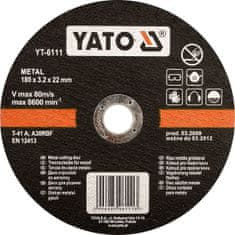 YATO  Kotúč na kov 125 x 22 x 1,2 mm