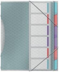 Esselte Triediace dosky "Colour'Ice", číra, A4, 6 listov, 626255