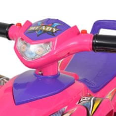 Petromila vidaXL Detská štvorkolka ATV so zvukom a svetlom, ružovo-fialová