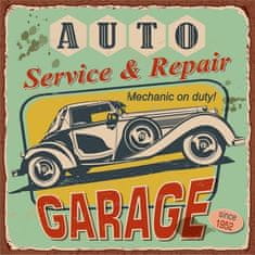 Retro Cedule Ceduľa Auto Service and Repair - Garage