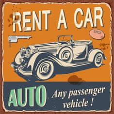 Retro Cedule Ceduľa Rent a Car - Auto