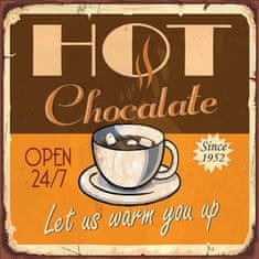 Retro Cedule Ceduľa Hot Chocolate
