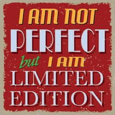 Retro Cedule Ceduľa I am not Perfect but I am Limited Edition