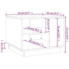 Vidaxl Konferenčný stolík dub sonoma 55x55x43 cm drevotrieska