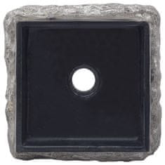 Petromila vidaXL Umývadlo čierne 30x30x13 cm mramor