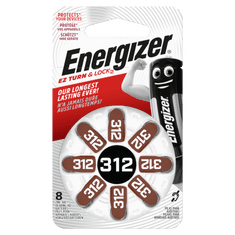 Energizer Gombíková batéria pre audioprotetiku 312 DP - 8 ks 