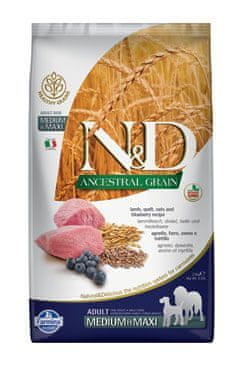 N&D N & D LG DOG Adult M / L Lamb & Blueberry 12kg