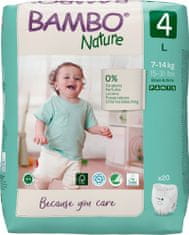 Bambo Nature Pants 4, 20 ks, pre 7-14 kg