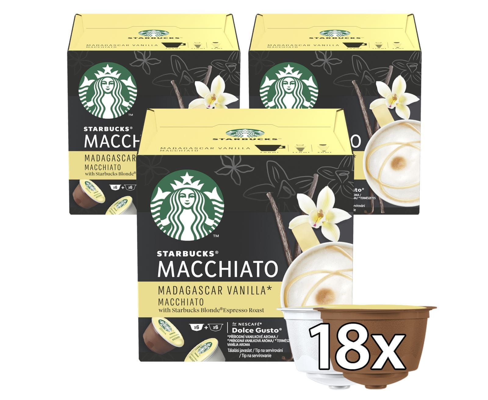 STARBUCKS® White Mocha by NESCAFE® DOLCE GUSTO®, 12 KAPSLÍ - Coffee Capsules