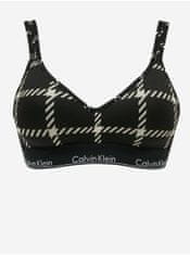 Calvin Klein Čierna kockovaná braletka Calvin Klein Underwear XS