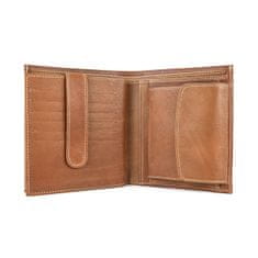 VegaLM Luxusná pánska kožená peňaženka v svetlo hnedej farbe