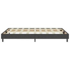 Vidaxl Rám na boxspring posteľ, sivý, látka 160x200 cm