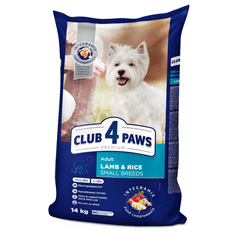 Club4Paws Premium 14kg Hypoalergenne pre psov malých plemien jahňacina a ryža