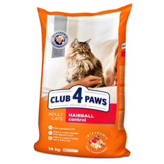 Club4Paws Premium Hairball control pre dospelé mačky 14kg